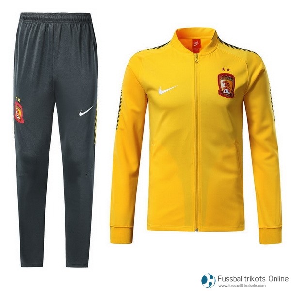 Evergrande Trainingsanzug 2018/19 Gelb Fussballtrikots Günstig